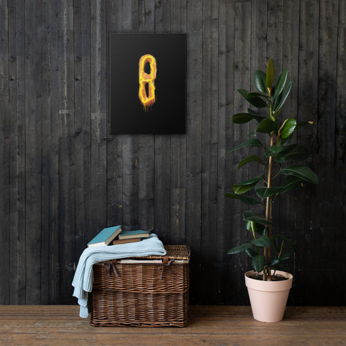 7th & Federal soft pretzel canvas art displayed in interior setting